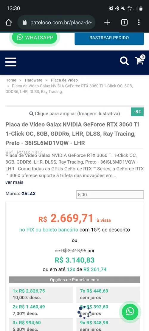 Imagen na descrição da promoção