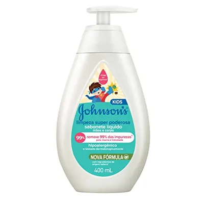 (REC) Johnson's Baby Sabonete Líquido Infantil Limpeza Super Poderosa, 400ml