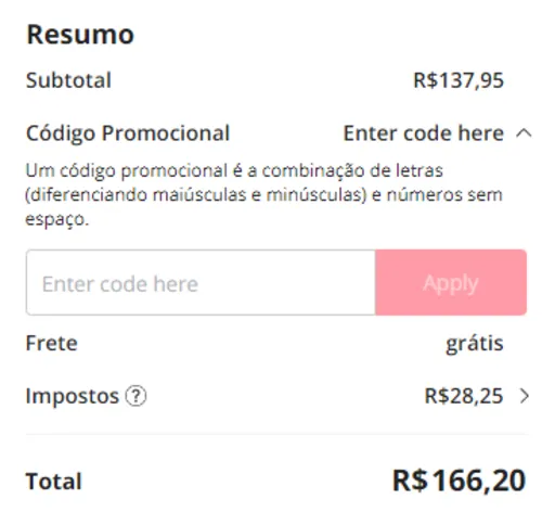 Imagem na descrição da promoção