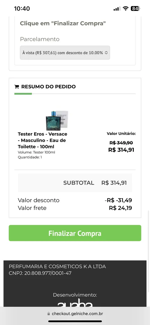 Imagem na descrição da promoção