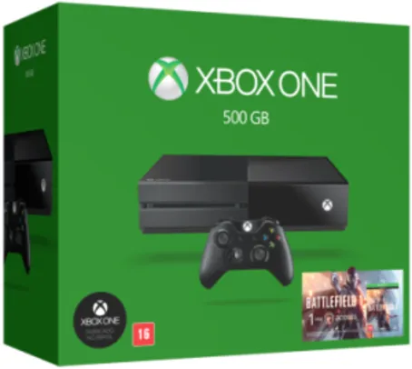 Saindo por R$ 1259: Console Xbox One 500Gb + Battlefield  R$1.259 no cartão Saraiva - FRETE GRÁTIS | Pelando