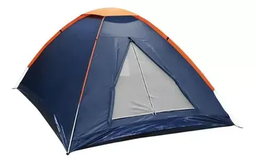 Nautika barraca de camping panda iglu para 4 pessoas com coluna d'água de 600mm impermeável cor azul 