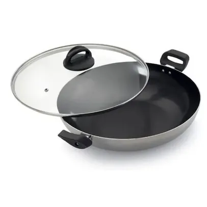 Panela Frigideira Wok 28cm Antiaderente 3,3l Teflon C/ Tampa