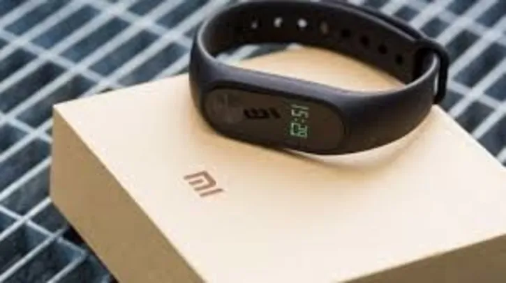 Original Xiaomi Mi Band 2 Heart Rate Monitor Smart Wristband  -  BLACK por R$86