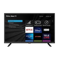 Smart TV Philco PTV32G70RCH Roku LED 32 HD 2 HDMI 1 USB e Wi-Fi Integrado