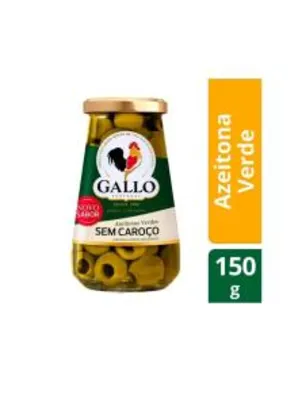 [MagaluPay + Leve 6 pague 4 + OURO] Azeitona Verde sem Caroço Gallo 150g | R$ 4,27