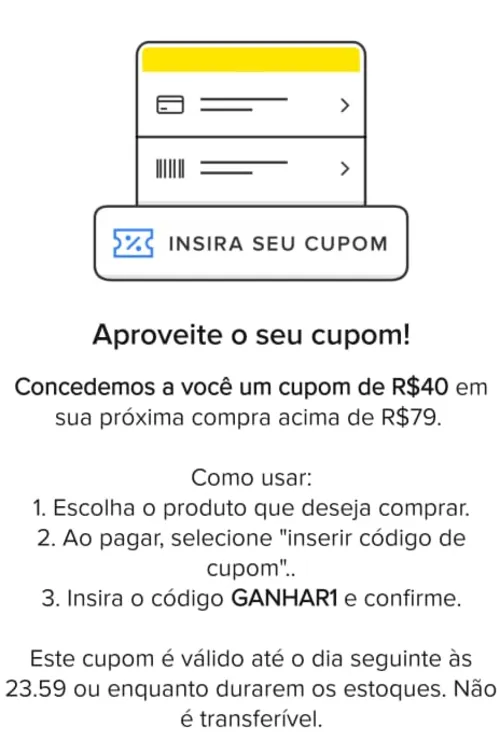 Imagem na descrição da promoção