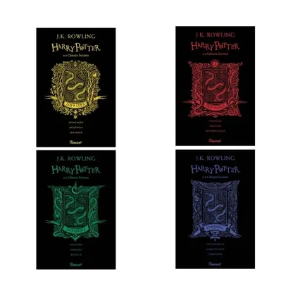 Harry Potter e a Câmara Secreta Capa Dura - Grifinória/Sonserina/Corvinal/Lufa-Lufa - Exclusivo