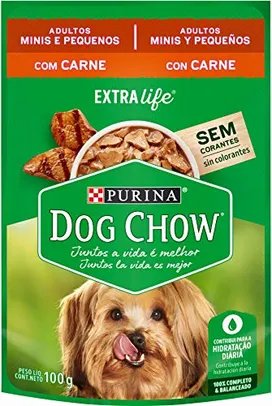 PRIME - LEVE 15 PAGUE 10 Ração Úmida para Cães Carne 100g R$ 1,24 cada