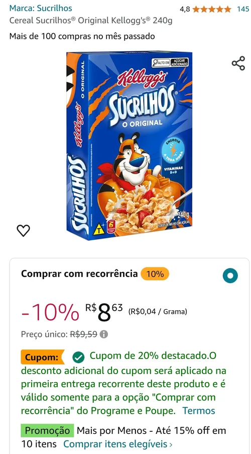 Imagem na descrição da promoção