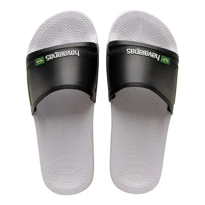 Slide Brasil Havaianas - Branco+Preto | R$30