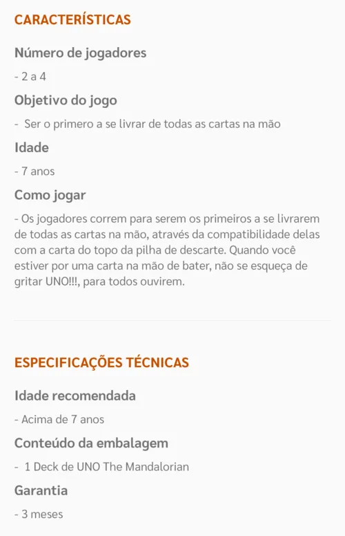 Imagem na descrição da promoção