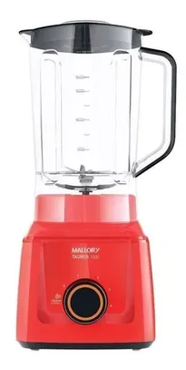 Liquidificador portátil Mallory Taurus 1000 3.1 L vermelho com jarra de san 127V