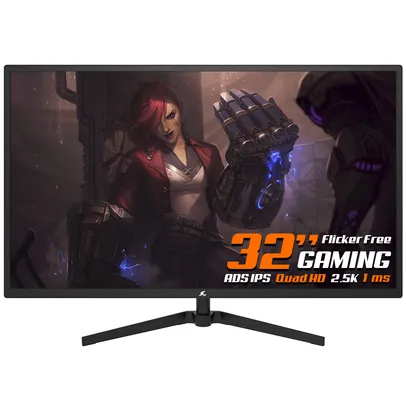 Monitor Gamer SuperFrame Precision Ultra, 31.5", QHD, 2.5K, IPS ADS, 75Hz, 1ms, HDMI/DP/VGA, SFP3215