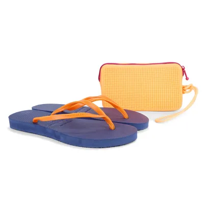 Kit Chinelo Tropical Brasil Slim Feminino Tam 41/42