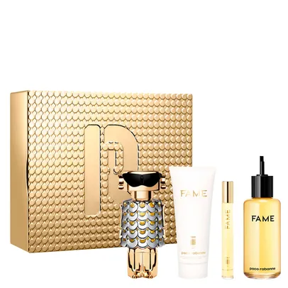 Kit Perfume Fame Feminino EDP 80 ml + Creme Corporal 100 ml + Miniatura 10 ml + Perfume 200 ml Refil