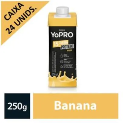 Bebida Láctea Yopro Danone High Protein 250ml - Caixa c/ 24 Unidades