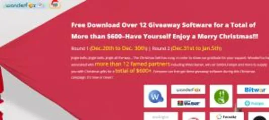 Campanha do Christmas Giveaway - 10 + Software livre do Windows ($500 to $0)