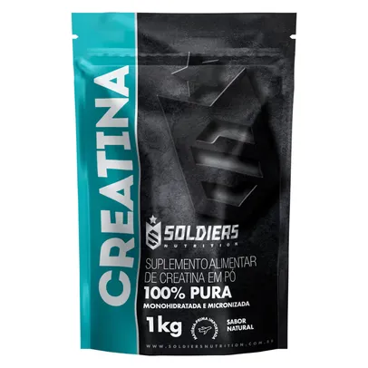 Creatina Monohidratada 1 Kq - 100% Pura Importada - Soldiers Nutrition