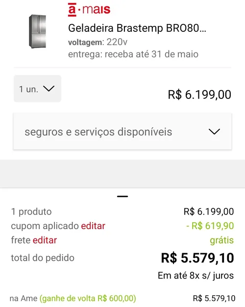 Imagem na descrição da promoção