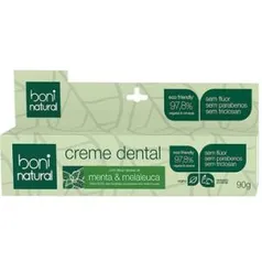 Creme Dental Boni Natural Sem Flúor Menta & Melaleuca 90g