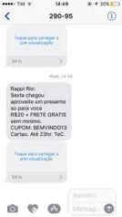 [RAPPI RIO] R$20 OFF + Frete Grátis na Primeira Compra