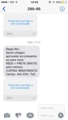 [RAPPI RIO] R$20 OFF + Frete Grátis na Primeira Compra