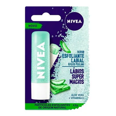 [Leve04Pague02] Esfoliante Labial Nívea Aloe Vera 4,8g 