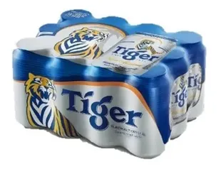 Pack Cerveja Puro Malte Crystal Tiger 350ml Com 12 Unidades