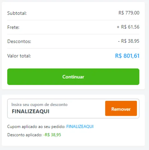 Imagem na descrição da promoção