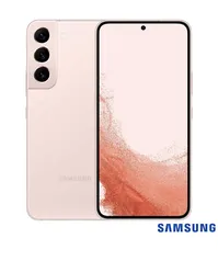 Smartphone Samsung Galaxy S22 5G Rosé, 128GB, 8GB RAM e Câmera Tripla de 50MP + 10MP + 12MP