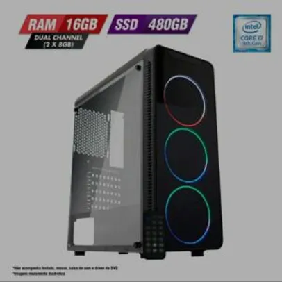 PC Gamer Intel Core i7 9700 9ª Geração 16GB Dual Channel | R$ 4413