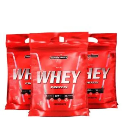 Kit Nutri Whey Protein 3x 907 g Refi - IntegralMédica - R$97