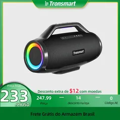 [ Do Brasil | APP | MOEDAS R$ 1.178 ] Caixa de Som Bluetooth Tronsmart Bang Max 130W com Bluetooth 5.3, Surround 360º, Led RGB, Equalização via APP 