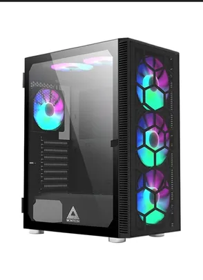 Gabinete Gamer Montech x3 Glass, Mid Tower, Black, ATX, 6 Fans, Vidro Temperado