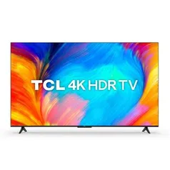 Smart TV TCL P635 65 Polegadas LED 4K UHD, HDMI e USB, Bluetooth, Wi-Fi, Android, Dolby Áudio, HDR, Reconhecimento de Voz - 65P635