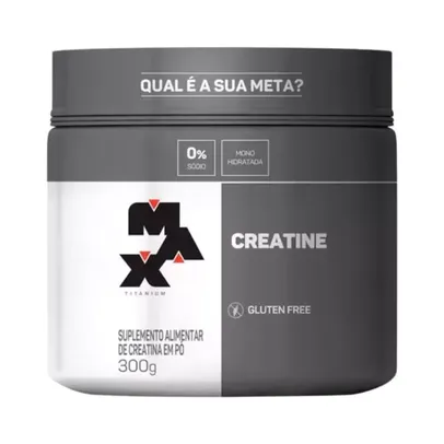 Suplemento em pó Max Titanium Creatina Monohidratada Sem Sabor em pote de 300g