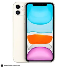 iPhone 11 Apple (128GB) Branco, Tela de 6,1", 4G e Câmera de 12 MP