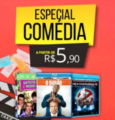 Especial Comédia: DVDs a partir de R$5,90