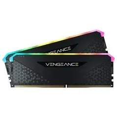 Memória RAM Corsair Vengeance RGB RS, 32GB (2x16GB), 3600MHz, DDR4, CL18, Preto - CMG32GX4M2D3600C18