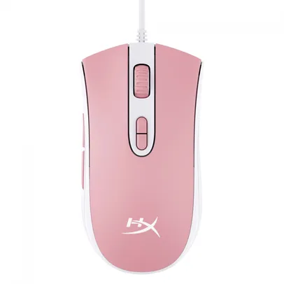 Mouse Gamer HyperX Pulsefire Core RGB, 6200 DPI, 7 botões programáveis, USB, White/Pink