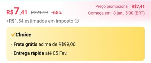 Imagem na descrição da promoção