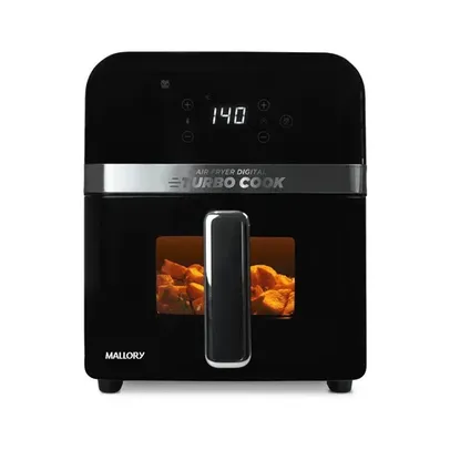 Fritadeira Elétrica Mallory 6 Litros TurboCook Preto - 127V ou 220V