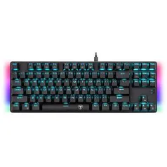 Teclado Gamer Mecânico T-Dagger Bali RGB, Switch Red, Black, T-TGK311-RD| R$170