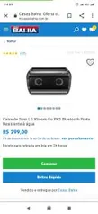 Caixa de Som LG Xboom Go PK5 Bluetooth | R$299