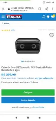 Caixa de Som LG Xboom Go PK5 Bluetooth | R$299