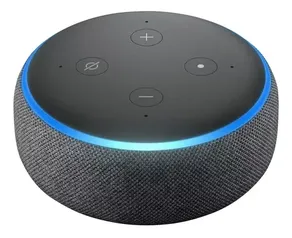 Amazon Echo Dot 3rd Gen com assistente virtual Alexa carvão 110V/240V