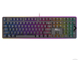 Teclado Mecanico Gamer Royal Kludge RK918, RGB, Switch Blue, Preto, RK918-BLAC-Q