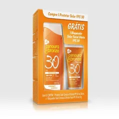 Kit Protetor Solar Cenoura E Bronze Loção Fps30 200 Ml E Facial Fps30 50g