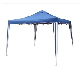 Gazebo Tenda Articulado Sanfonada Barraca 3x3m Praia Camping Cor Azul